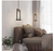 LNC Modern 1-Light Black Brass Island Pendant Bottle Clear Glass Shade LED Light