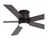 Breezary Hector II 52 in Indoor/Outdoor Black Flush Ceiling Fan w/Remote & Light