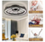19 in Indoor Black Caged Enclosed Ceiling Fan w/LED Light, Remote, & App Control