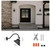 10" 42-Watt, 4000 Lm LED Black Angle Shade Gooseneck Barn Light with Photocell