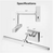 Merra 24 in. Brushed Nickel 3CCT Modern LED Vanity Light Fixture with Swing Arm