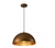 Rennnsan PL8101-55958 Matthew 15.7 In. 1-Light Gold Hammered Dome Pendant-Light