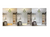 Rottogoon Adjustable Gold Semi Flush Mount Ceiling Light with Green Glass Shade