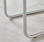 Furniturebox Lorenzo Tan Faux Leather Silver Leg Dining Chair, Set of 2