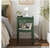 Quality Components Plus Finchley Vintage Green 1-drawer 16 in. W Nightstand