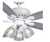 Hampton Bay Rockport 52 in. LED Matte White LED Ceiling Fan with Light kit
