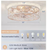 MOKSILED 18"Indoor Elegant White Gold Flush Mount Caged Ceiling Fan with Remote