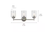 Kichler Winslow 21.5" 3-Light Brushed Nickel Vanity Light w/Clear Seeded Glass