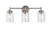Kichler Winslow 21.5" 3-Light Brushed Nickel Vanity Light w/Clear Seeded Glass