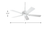 Progress Lighting P2500-30 AirPro 42 in. Indoor White Transitional Ceiling Fan