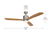 KICHLER Ridley II 52" Indoor Brushed Stainless Steel Ceiling Fan w/Wall Control