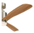 KICHLER Ridley II 52" Indoor Brushed Stainless Steel Ceiling Fan w/Wall Control