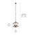 Kichler Gartin 5-Light Weathered Zinc Transitional Drum Hanging Pendant Light