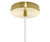 River of Goods Hadley 8 in. 1-Light Gold Pendant with White Glass Shade