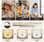 TOZING 20" Smart Indoor White Low Profile LED Flush Mount Ceiling Fan w/Remote