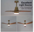 48" Integrated LED Indoor 6-Speed Smart Timing Light Ceiling Fan with Remote