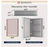 TETOTE 16" W x 24" H Rectangular Frameless Aluminum Silver Medicine Cabinet