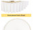 MLiAN 24 in. 5-Light Gold Pleated Drum Chandelier with White Fabric Shade