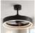 Artika Alton 18.7" Black & Wood Downrod Mount CCT Selectable Fandelier w/Remote