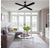 Home Decorators Collection Kitteridge 52" Indoor/Outdoor Matte Black Ceiling Fan