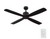 Home Decorators Collection Kitteridge 52" Indoor/Outdoor Matte Black Ceiling Fan