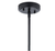 KICHLER (42046BK) Everly 19.75" 1-Light Black Pendant Light with Clear Glass