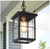 LNC Modern Farmhouse Black Outdoor Hanging Lantern 1-Light Coastal Pendant