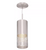 Hampton Bay Hensley 4.75 in. W x 11 in. H 1-Light Satin Nickel Mini Pendant