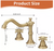 BWE Widespread 2-Handle 3-Holes Bathroom Sink Faucet with Drain in Antique Brass