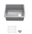 Glacier Bay 23 in. Undermount Single Bowl 18 Gauge Stainless Steel Kitchen Sink
