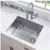 Glacier Bay 23 in. Undermount Single Bowl 18 Gauge Stainless Steel Kitchen Sink