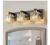EDISLIVE Orillia 19.7 in. 3-Light Black & Gold Vanity Light with Crystal Shades