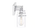 Hampton Bay Regan 21 in. 3-Light Chrome Bathroom Vanity Light with Clear Glass Shades