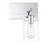 Hampton Bay Regan 21 in. 3-Light Chrome Bathroom Vanity Light with Clear Glass Shades