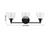 Home Decorators Collection Evelyn 26.75 in. 3-Light Matte Black Vanity Light