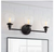 Home Decorators Collection Evelyn 26.75 in. 3-Light Matte Black Vanity Light