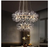 Calzada Decor 32-Light Gold Dandelion Firework Chandelier, 2-Tier Round Pendant