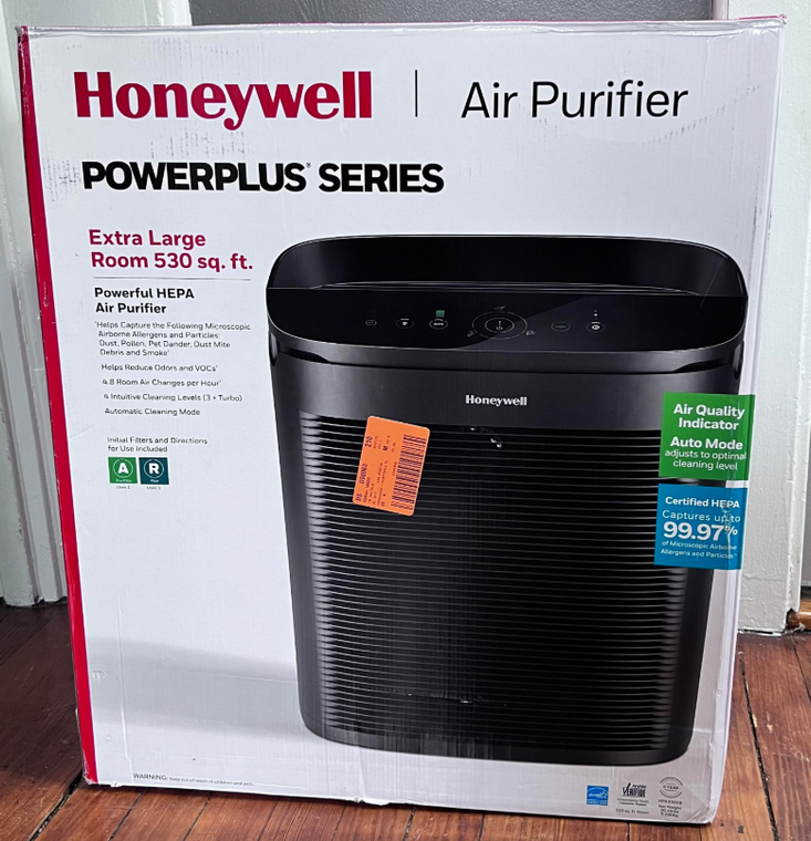 Honeywell PowerPlus HEPA Air Purifier, Extra-Large Room (530 sq. ft.) Black