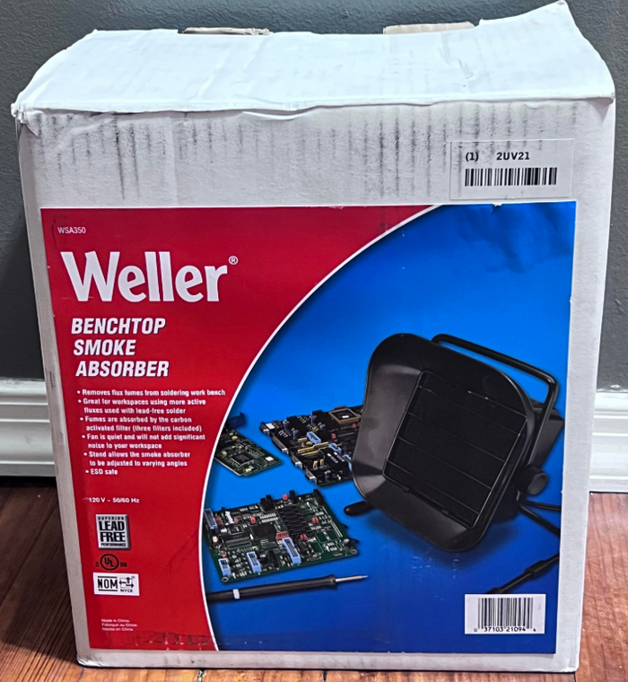 Weller WSA350 Smoke Absorber for Soldering Workbench ESD Safe with Filter