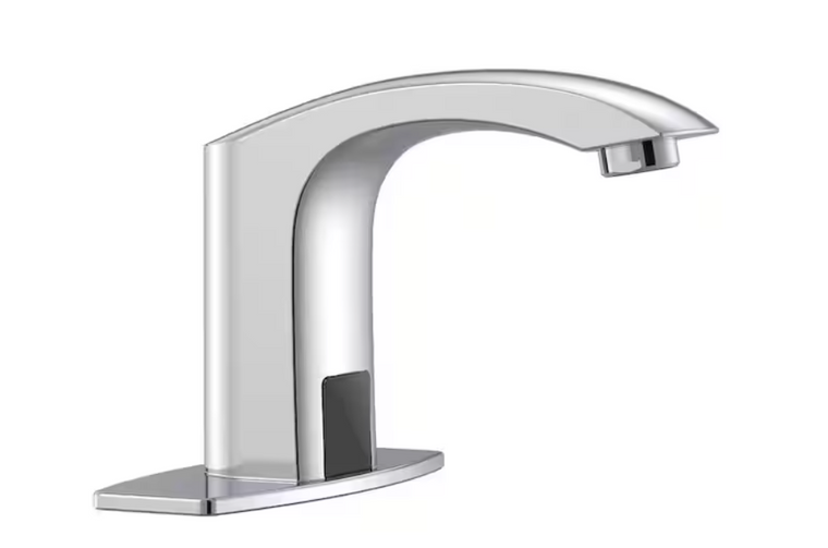 BWE Single Hole Motion Sensor Touchless Bathroom Faucet Chrome A-918106-C