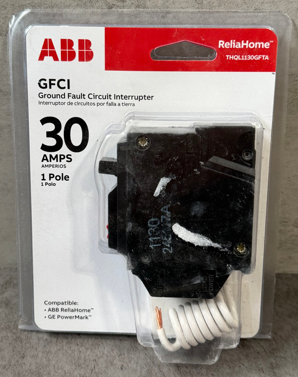 ABB 30 Amp 1-Pole Ground Fault Circuit Breaker with Self-Test (THQL1130GFTA)