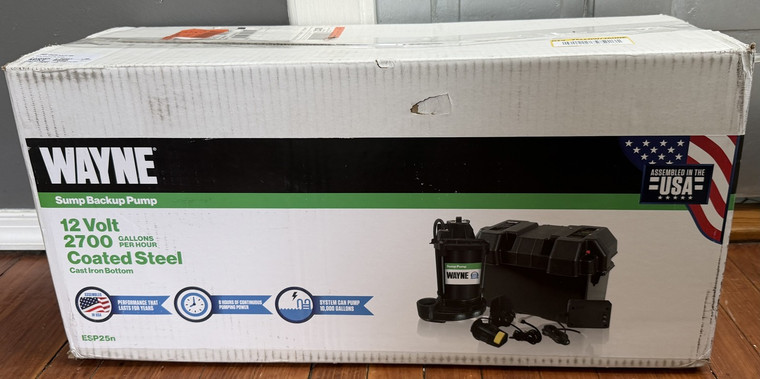 Wayne ESP25 Upgraded 12-Volt Battery Back-Up System - PLEASE READ