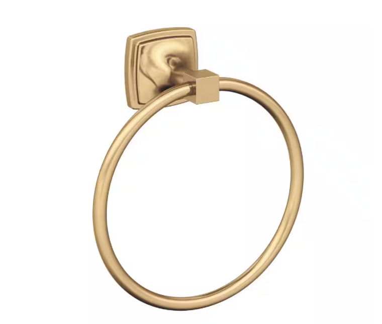 Amerock Stature 7-9/16 in. (192 mm) L Towel Ring in Champagne Bronze BH36092CZ