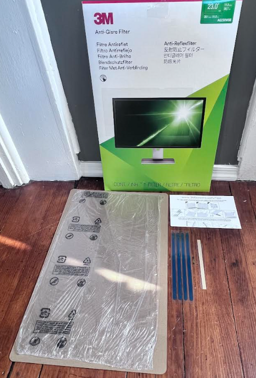 3M™ Anti-Glare Screen Filter for Monitors, 23" Widescreen (16:9), AG230W9B
