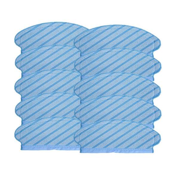 10x Washable Mop Pads for Ecovacs Deebot Ozmo 700 750 920 950 N5 N7 T5 – Replacement Microfiber Cloths