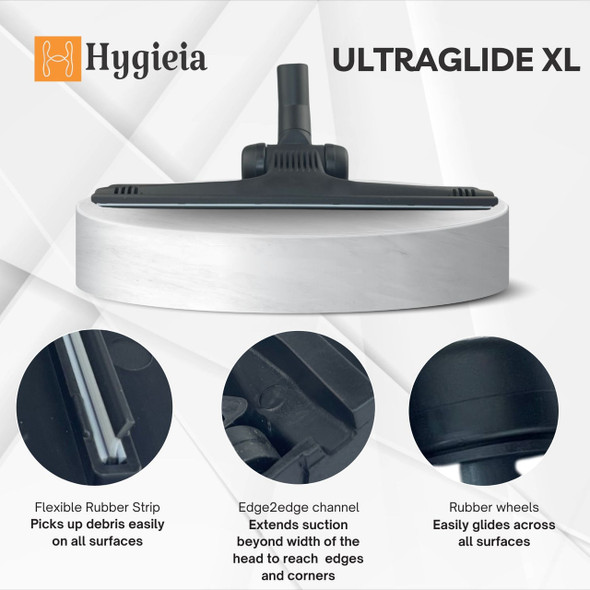 Mega Gulper Floor Head For Pacvac Backpack & Canister Vacuums With Edge-Clean Technology