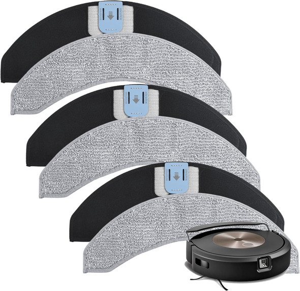 6 Mop Pads For iRobot Roomba Combo  j9+ & 10 Max Robot Vacuum Cleaners