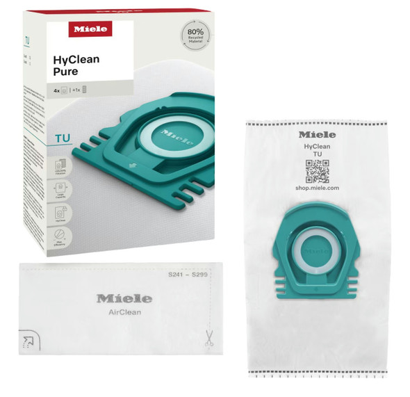 Miele Bags-Guard S1 & L1, Genuine HyClean Pure Vacuum Cleaner Dust Bag