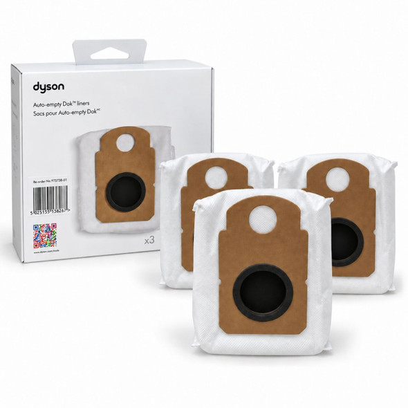 Genuine Dyson Auto-Empty Dock Dust Bags for V10 Konical & V8 Cyclone – 3 Pack