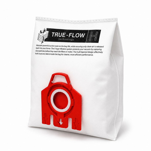 12x FJM Type Bags for Miele Vacuum Cleaners, 3D Type